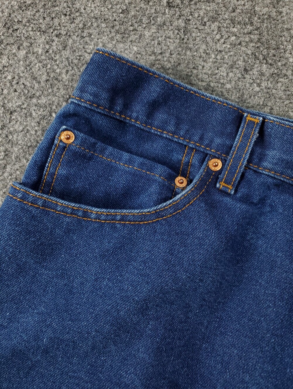 Levis 517 Jeans Mens 38x32 Bootcut Western Fit Cowboy Dark Wash Blue Denim - Picture 4 of 7